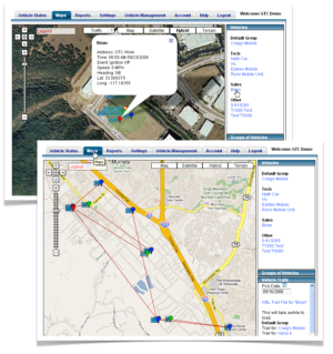 map gps vehicle tracking