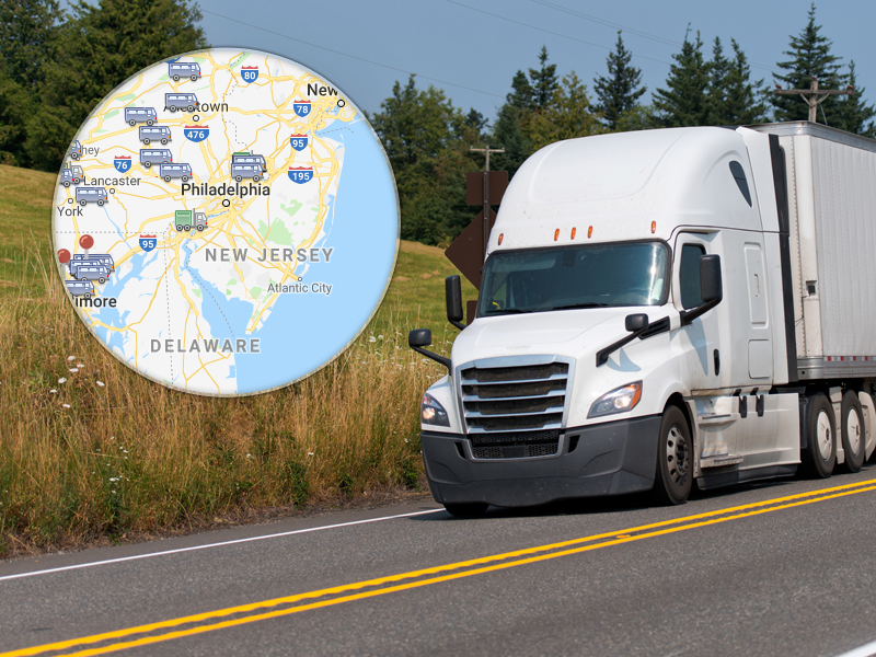 Real-time Tractor Trailer Location